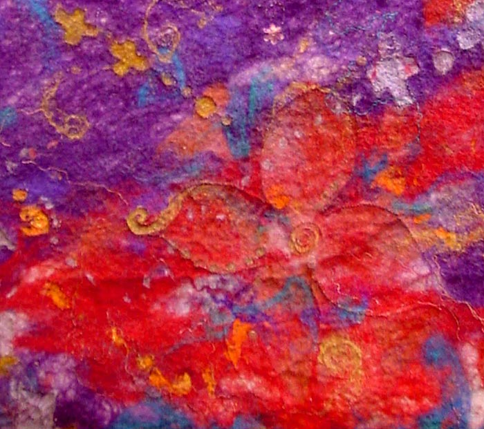 Abstract textile art - 'Dreaming of Jewellery' (detail) Abstract textile art - 'Dreaming of Jewellery' (detail)