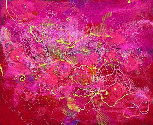 Interior design lighting ideas - art lights by UK fibre artist Mary-Clare Buckle - 'Burning His Roses' (lights off) Interior design lighting ideas - art lights by UK fibre artist Mary-Clare Buckle - 'Burning His Roses' (lights off)